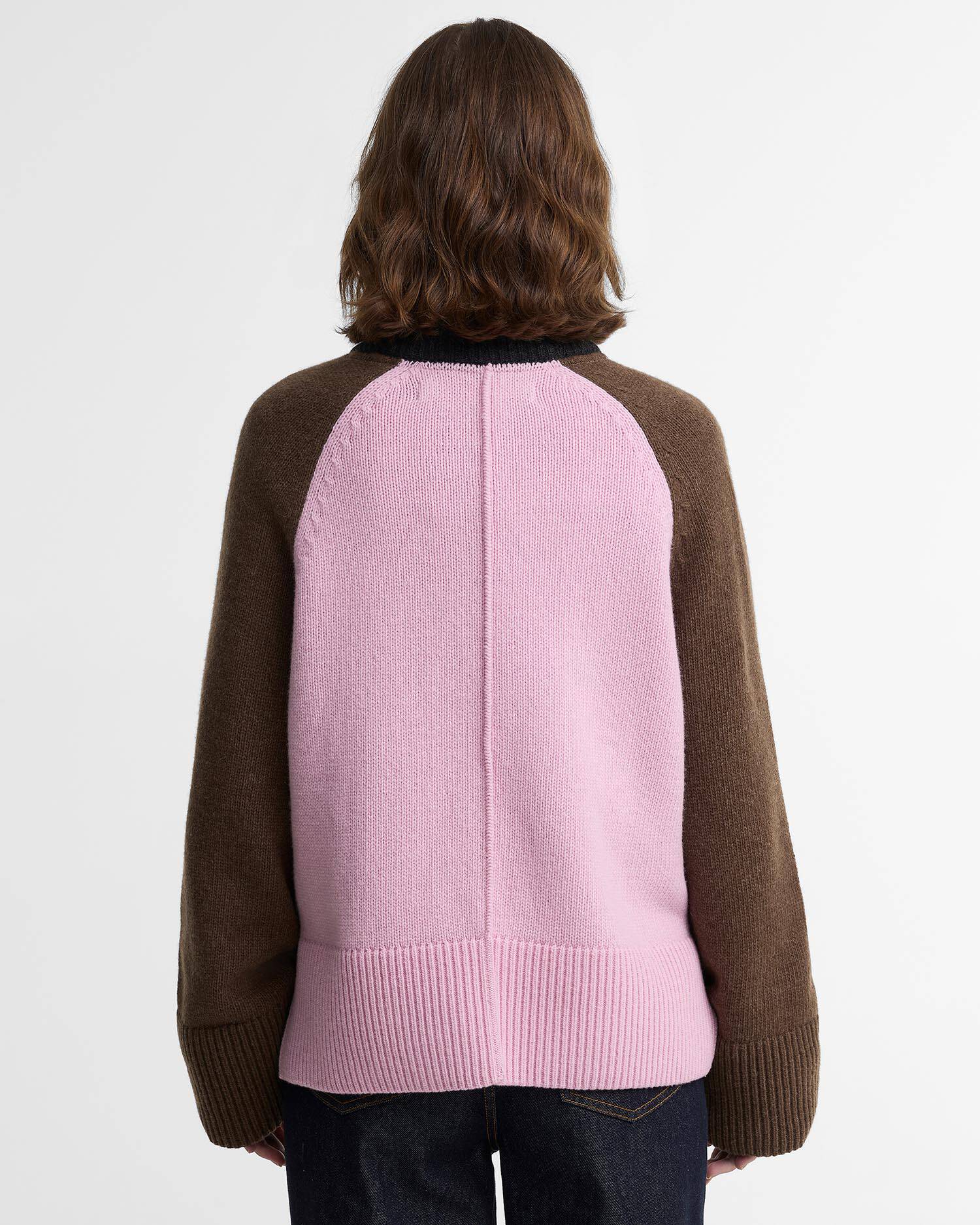 Paul Smith Loves Barbour Tyneside Wool-Blend Crew Neck Jumper Black Multi image number 2