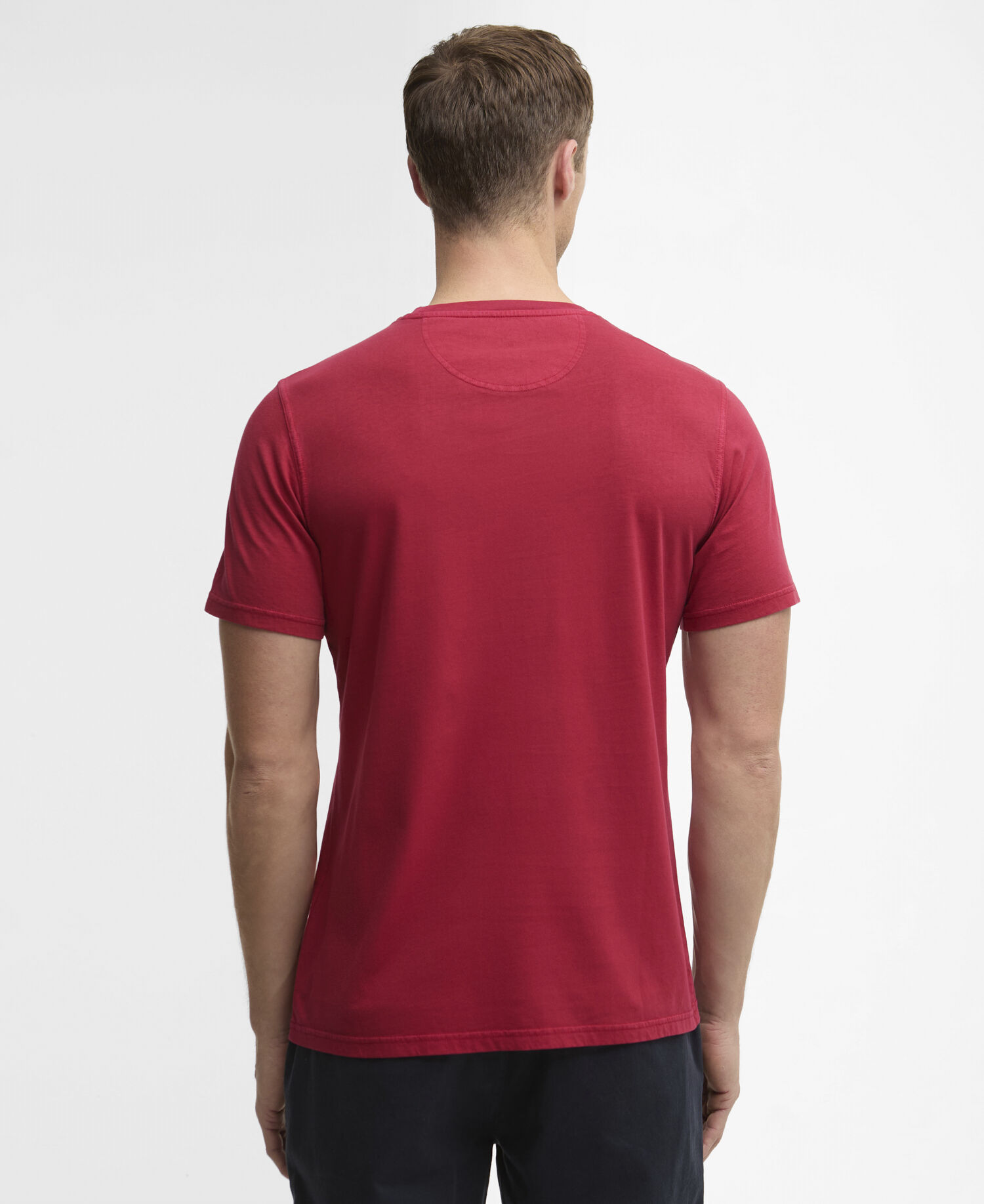 T-shirt Washed in tartan Washed Red