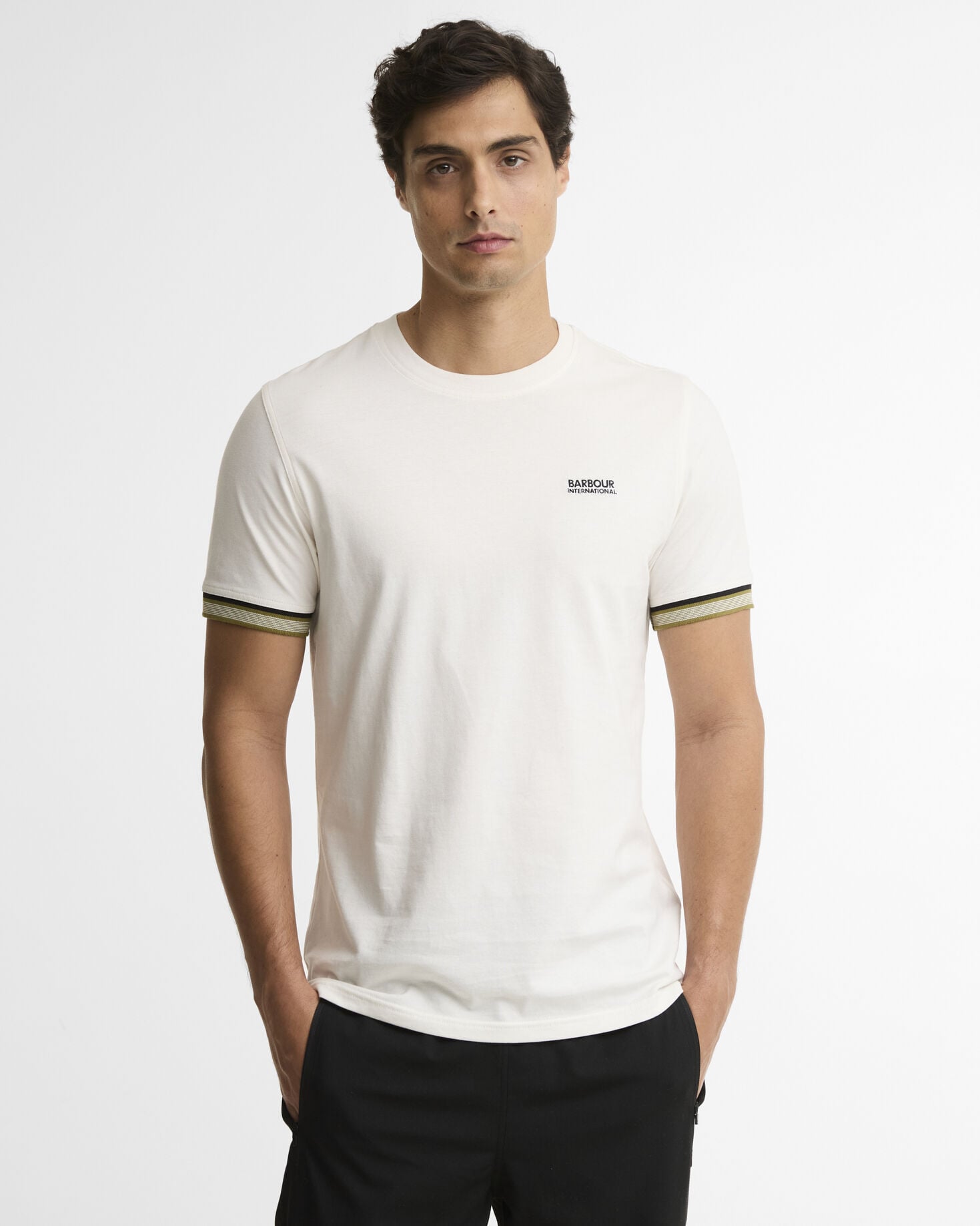 Newport Tipped T-Shirt Whisper White