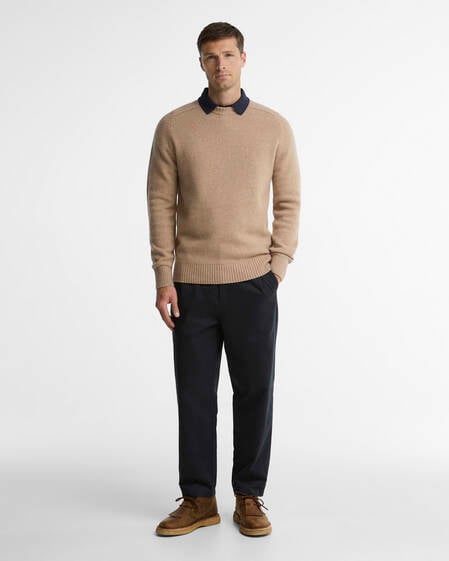 Barbour Pullover Newtown Rundhalsausschnitt Washed Stone
