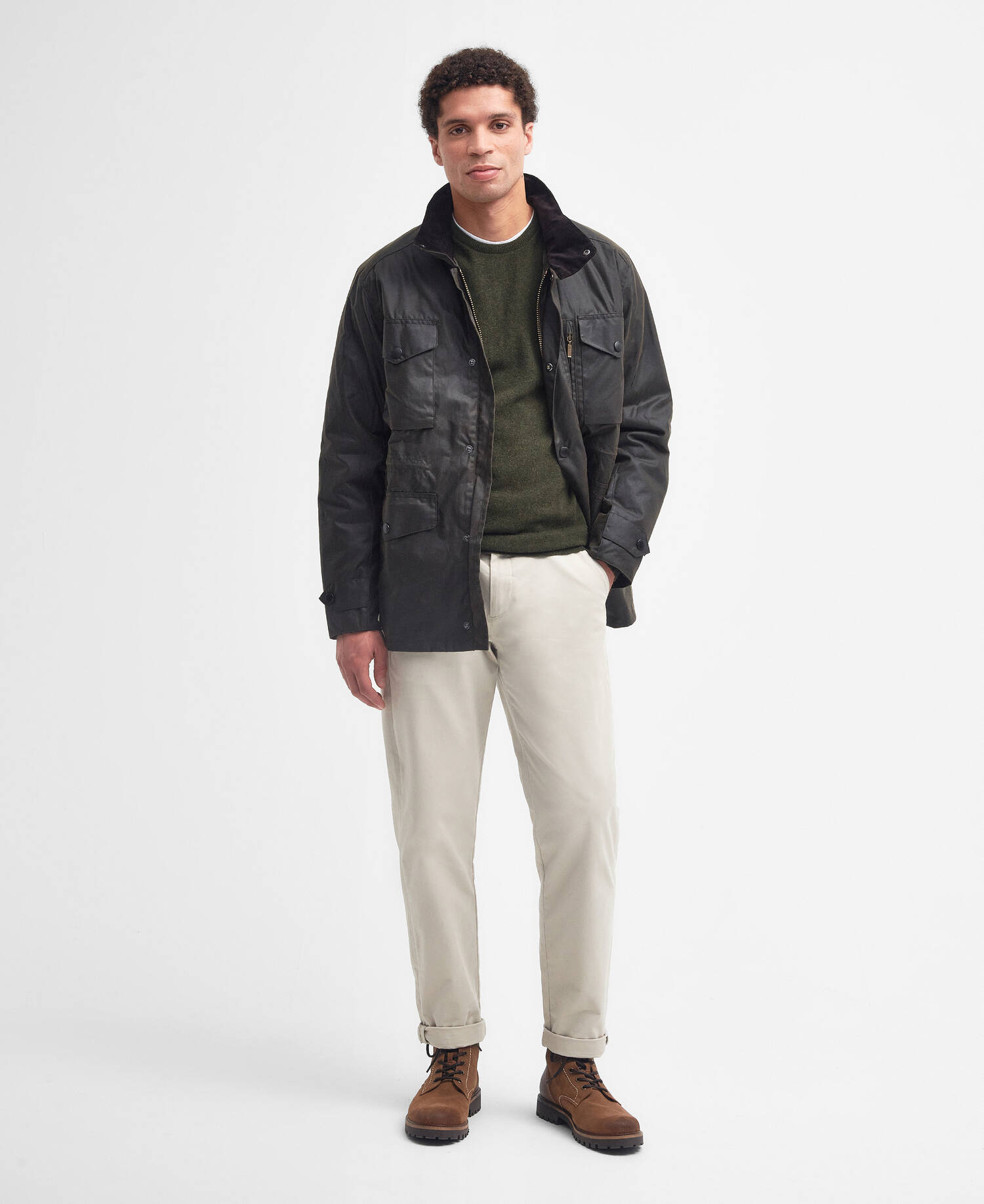 Sapper Waxed Jacket Olive-Classic image number 1