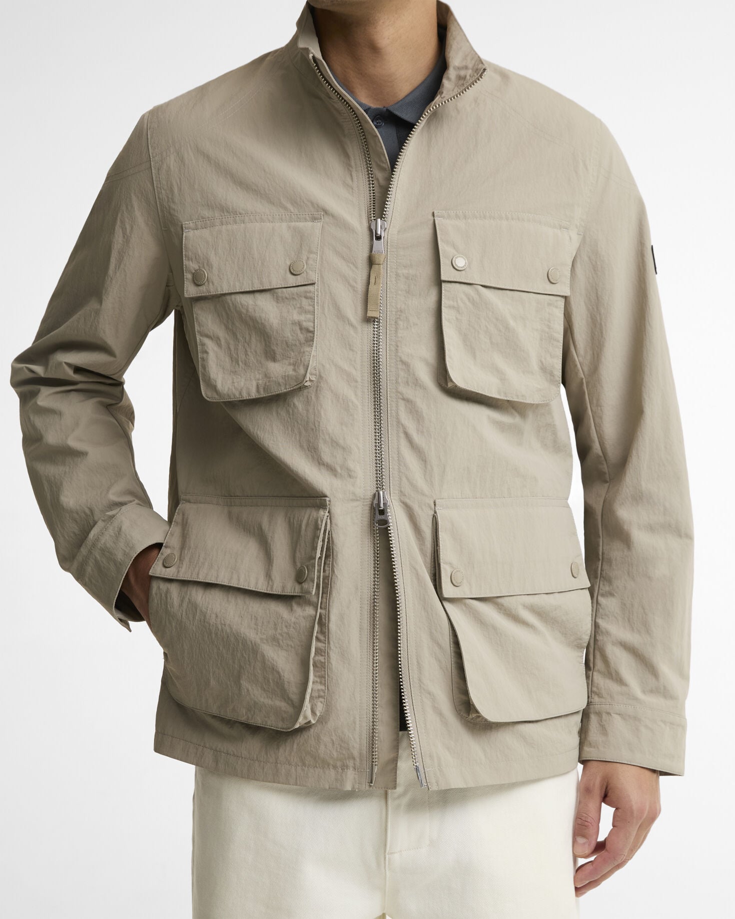 Course Showerproof Jacket Concrete