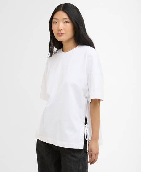 T-Shirt Marron White
