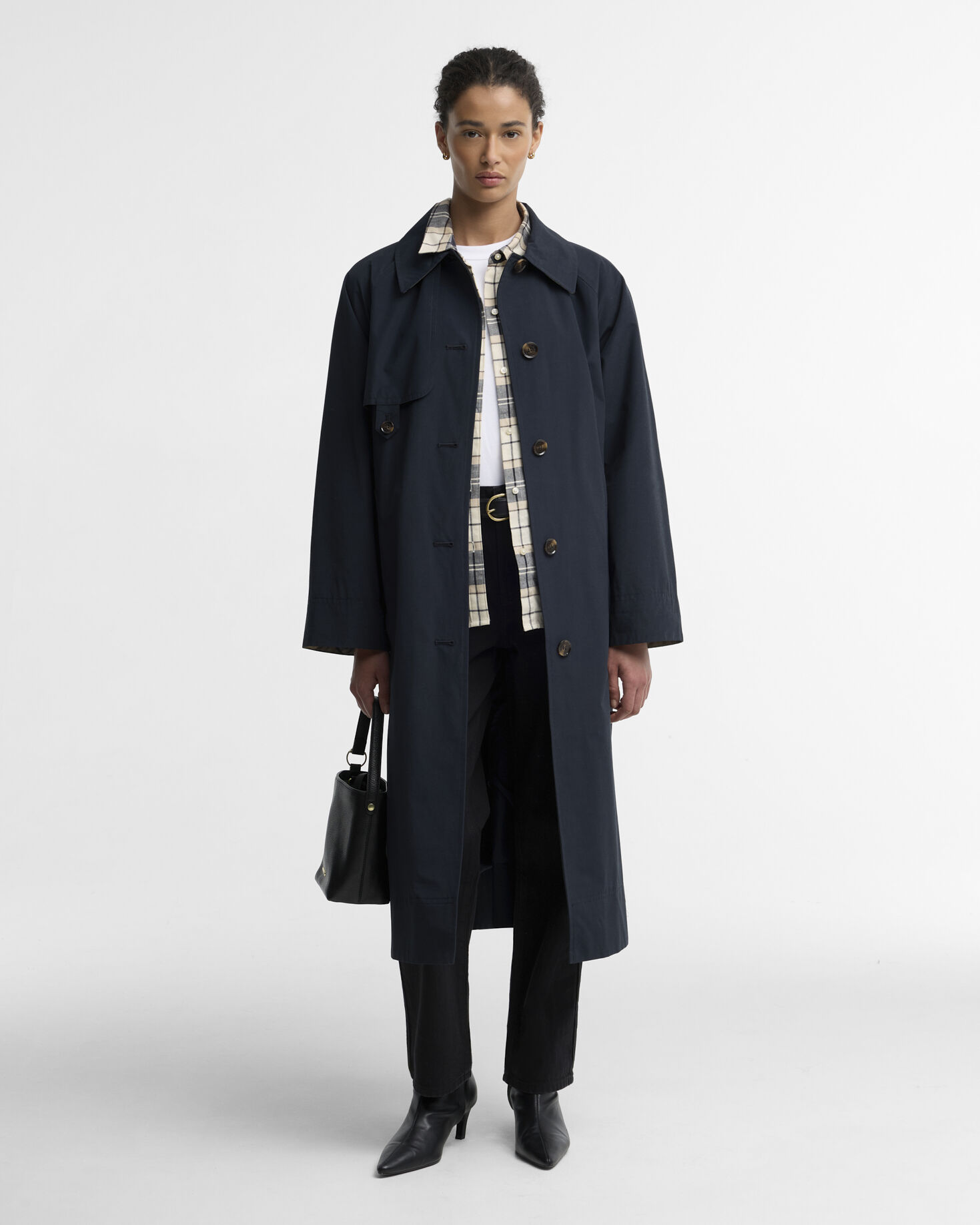 Barbour Trenchcoat Antonella Showerproof Dk Navy/Birchwood Dress