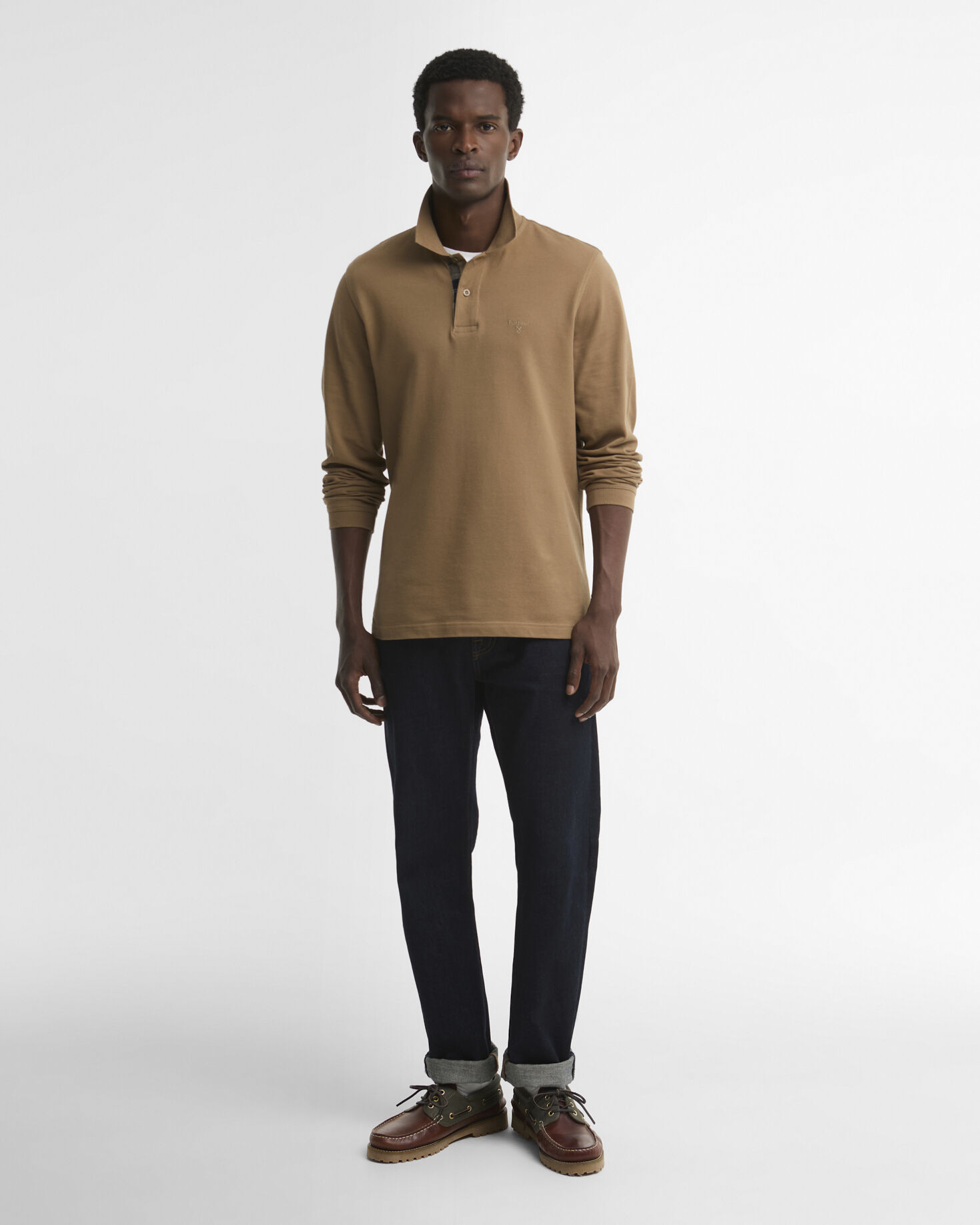 Langarmshirt Essential Sandstone