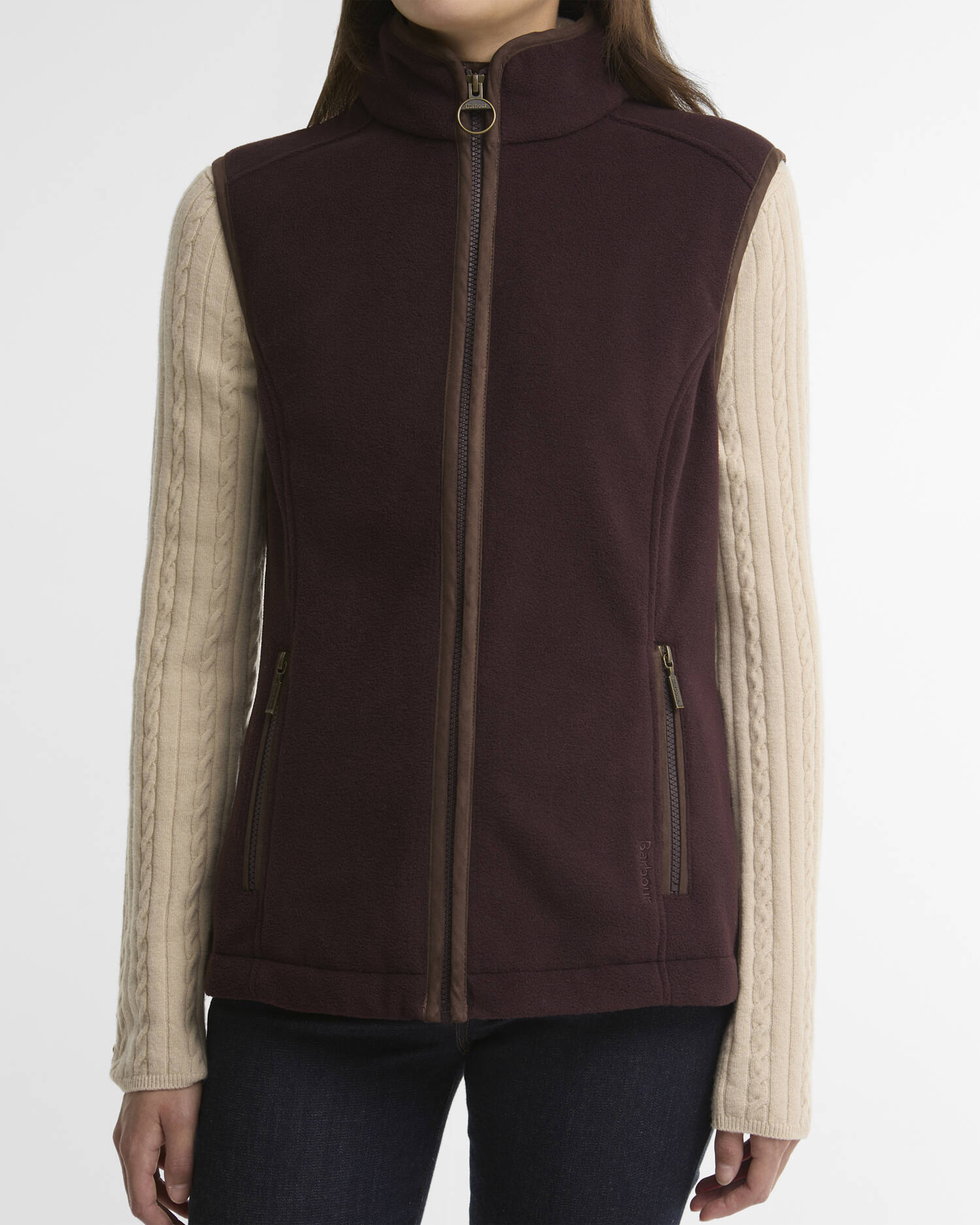 Gilet in pile Country Colton Fig image number 4