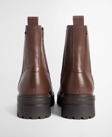 Amberley Waterproof Leather  Chelsea Boots Dk Tan Leather