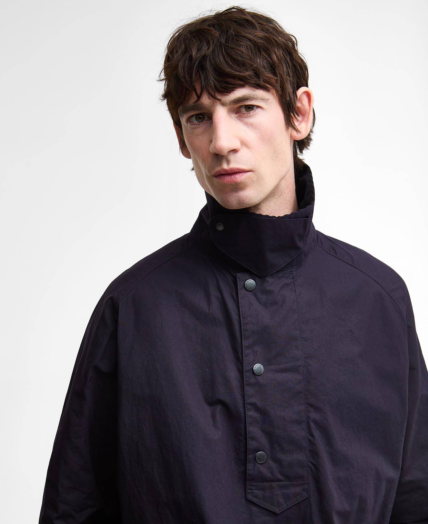 Barbour x Kaptain Sunshine Transport Smock Casual Jacket Dark Indigo image number 6