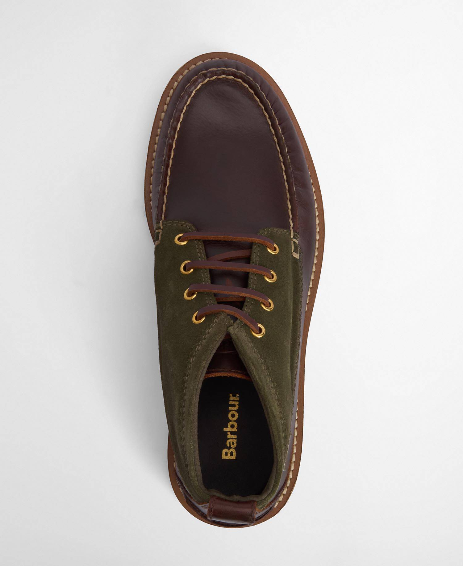 Stivaletti chukka Hadston Olive/Dark Brown image number 6