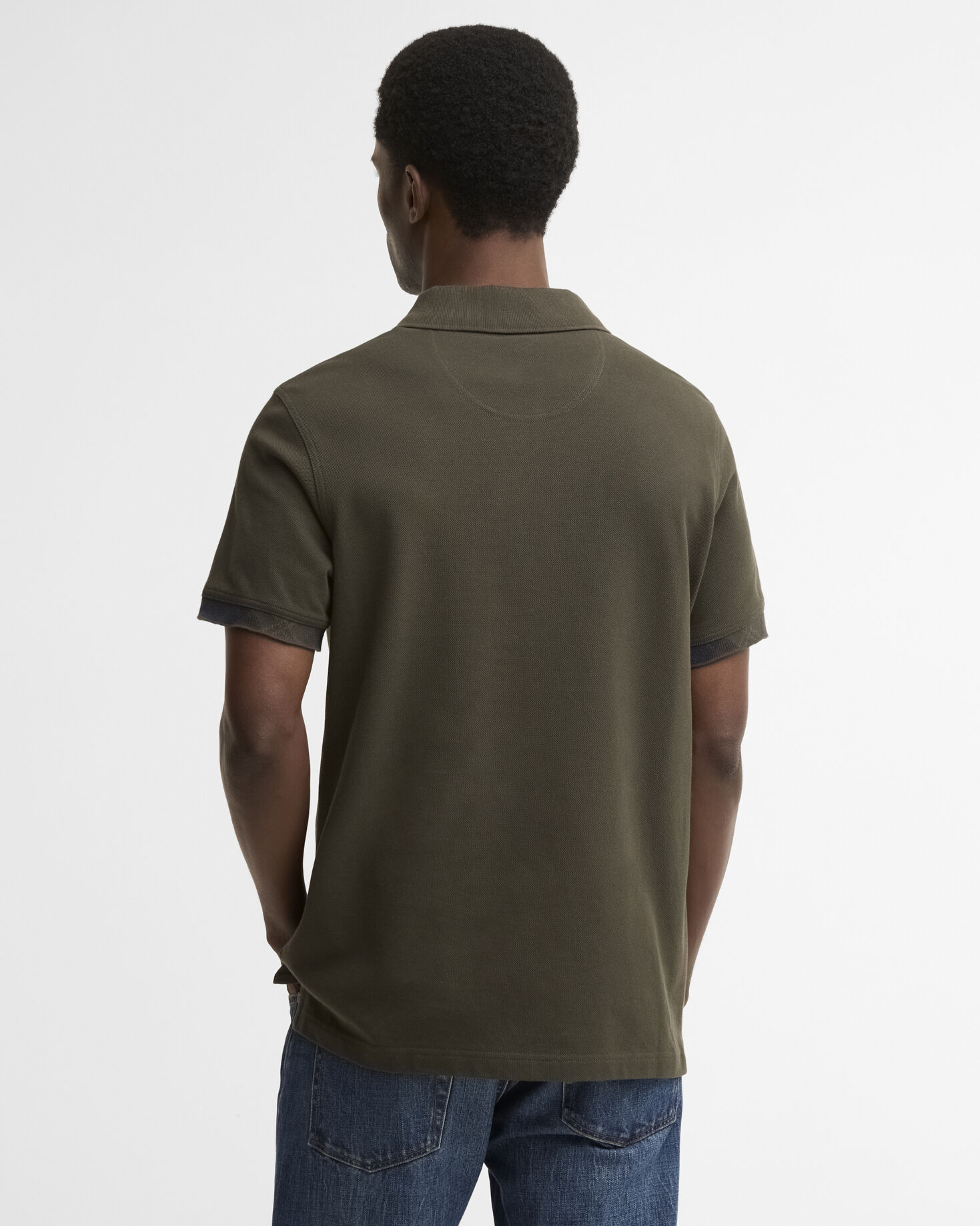 Polo Stanford leggermente aderente Sage