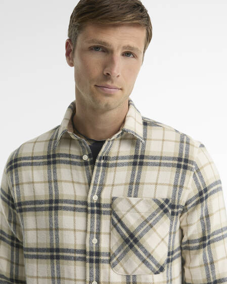 Camicia a maniche lunghe Langton con taglio classico Ecru