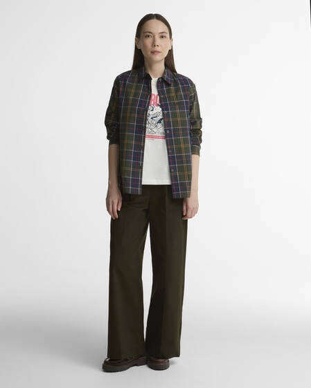 Barbour Hemd Irene Tartan Relaxed Fit Classic Tartan/Sage