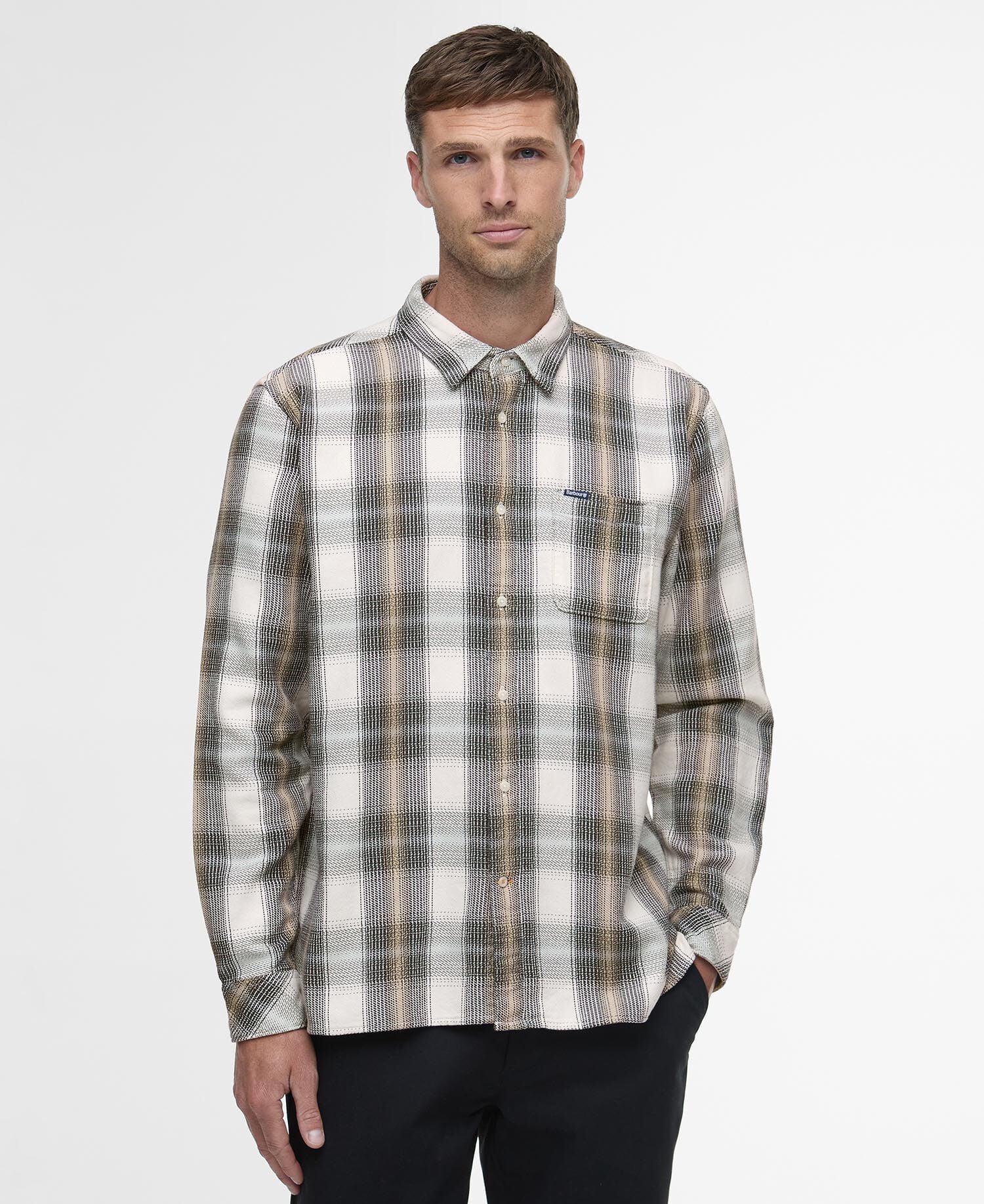 Camicia Hawthorn a maniche lunghe dalla vestibilit&agrave; comoda Whisper White