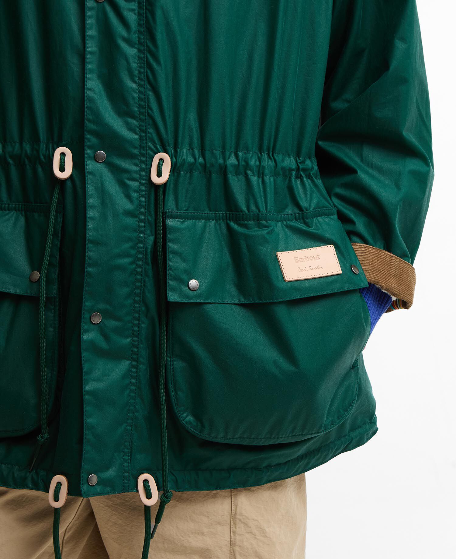 Paul Smith Loves Barbour Durham Waxed Jacket Rich Green