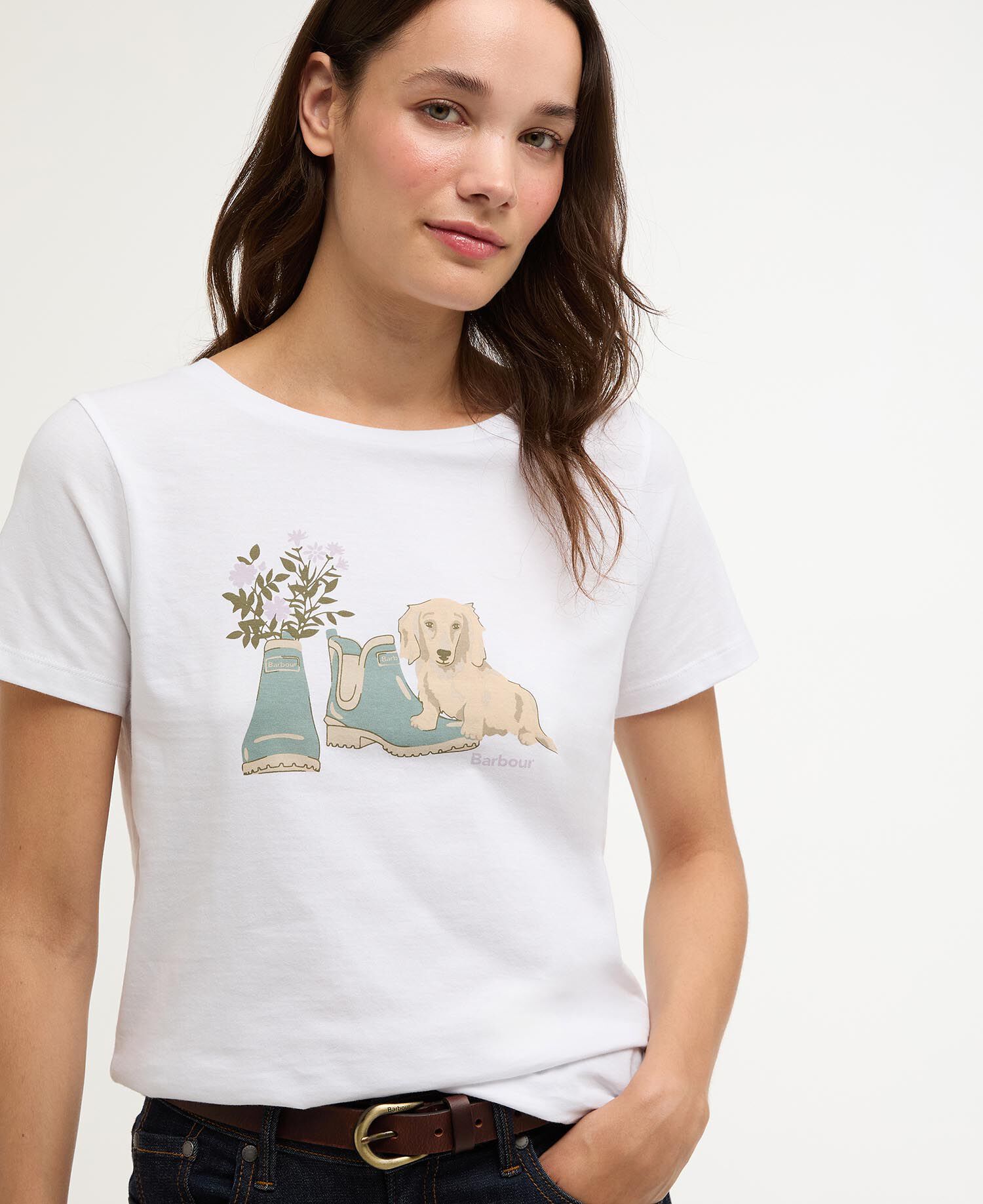 T-shirt Brambles White