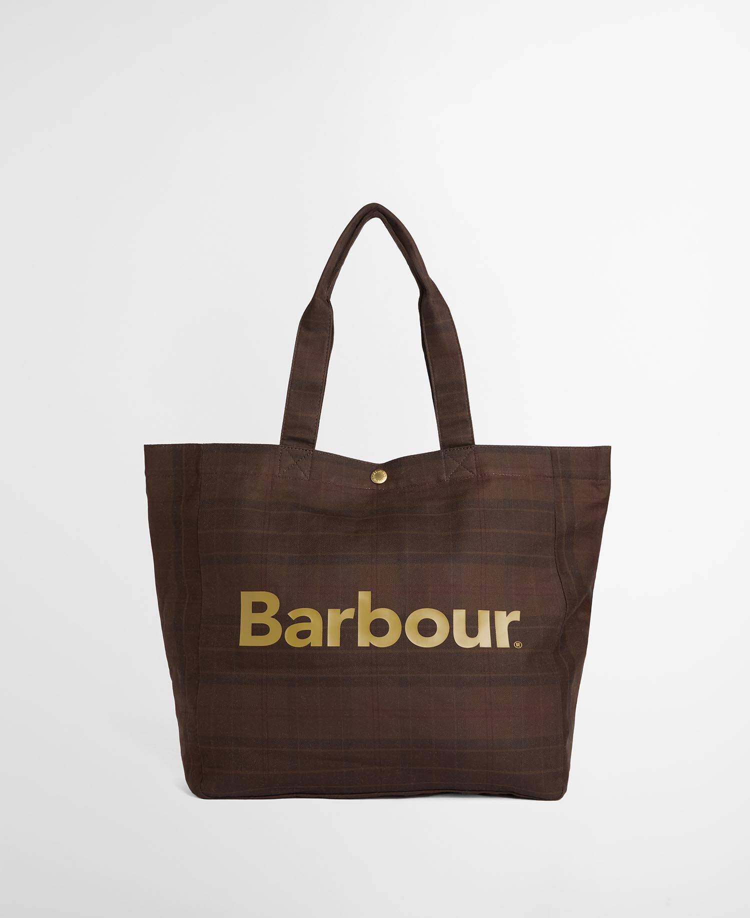 Overdyed Telfield Tartan Tote Bag Overdyed Muted Tartan image number 0