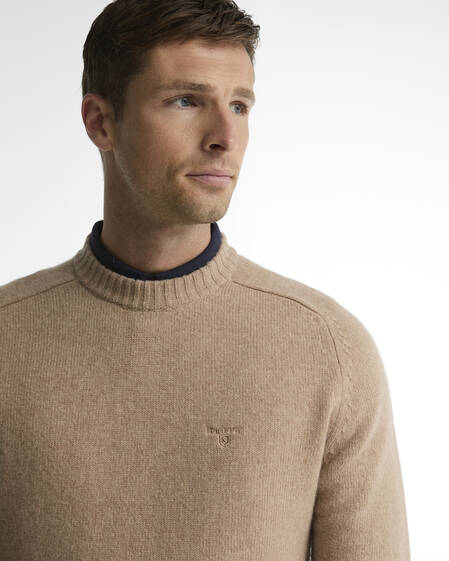 Barbour Pullover Newtown Rundhalsausschnitt Washed Stone