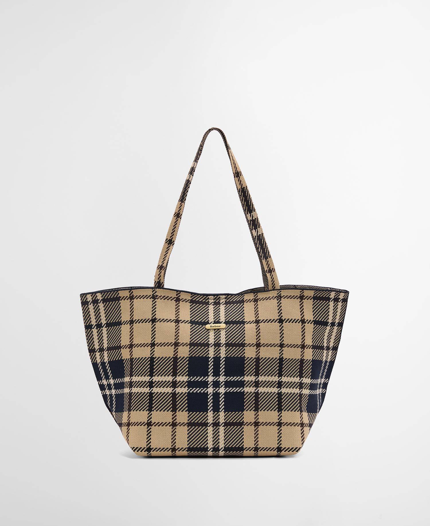 Layla Tartan Large Tote Bag Birchwood Dress Tartan image number 0