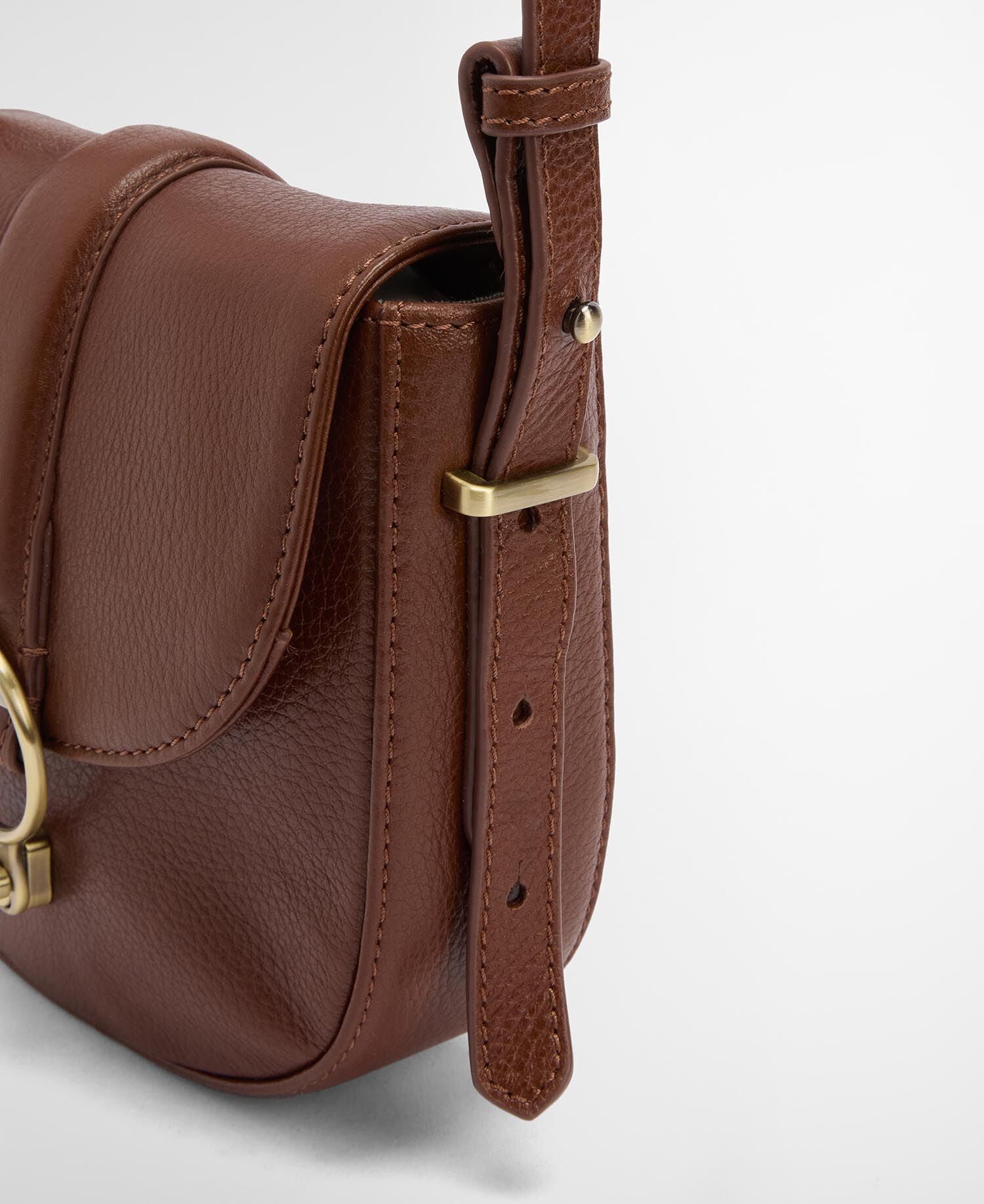 Elm Leather Crossbody Bag Brown