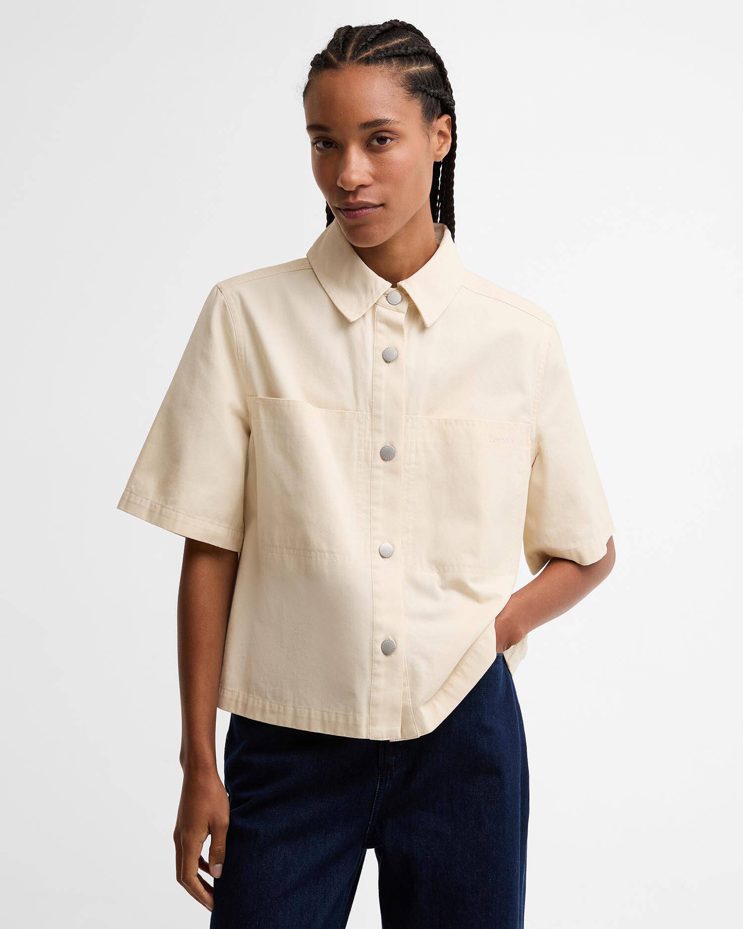 Aylesby Boxy Short-Sleeved Shirt Original Ecru image number 0