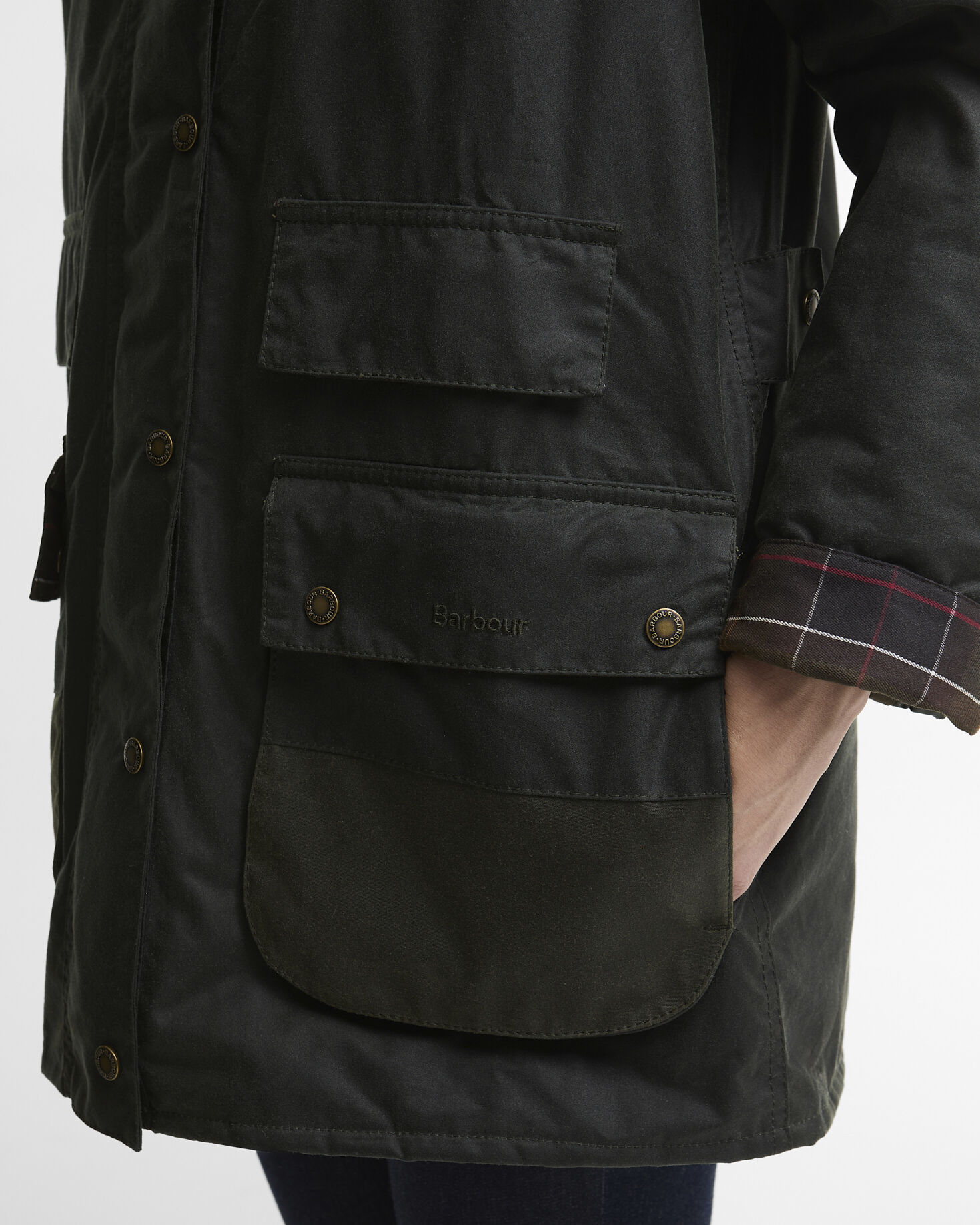 Modern Border Waxed Jacket Sage/Classic