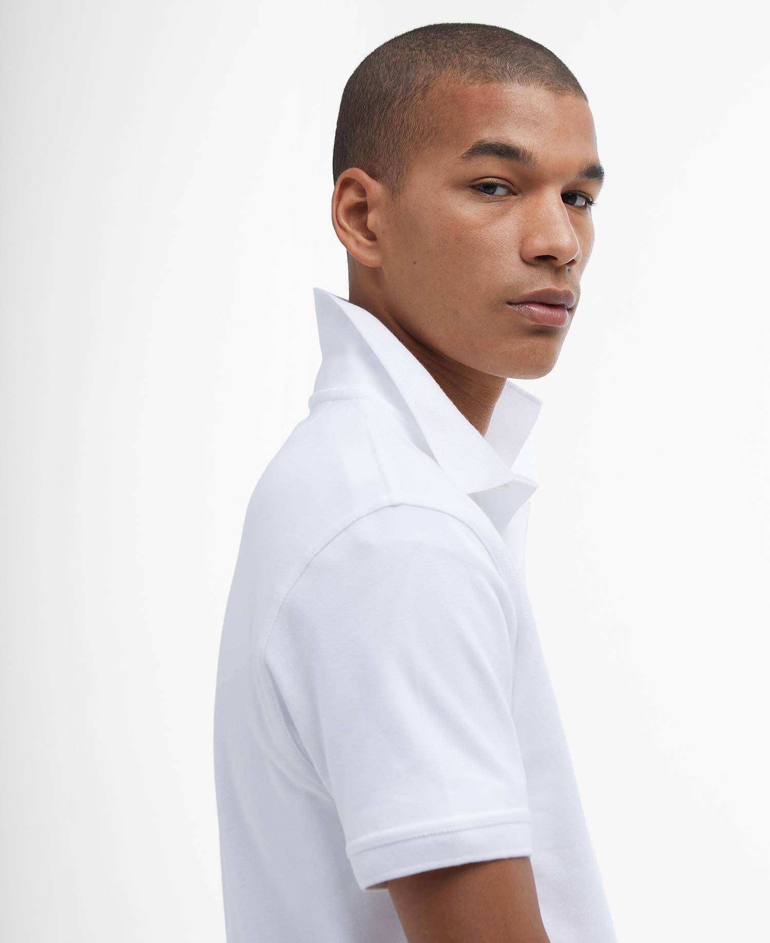 Sports Short-Sleeved Polo Shirt Classic White image number 3