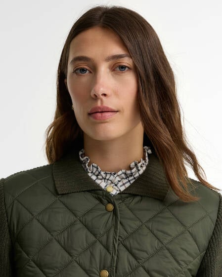 Allendale Quilted Jumper Olive