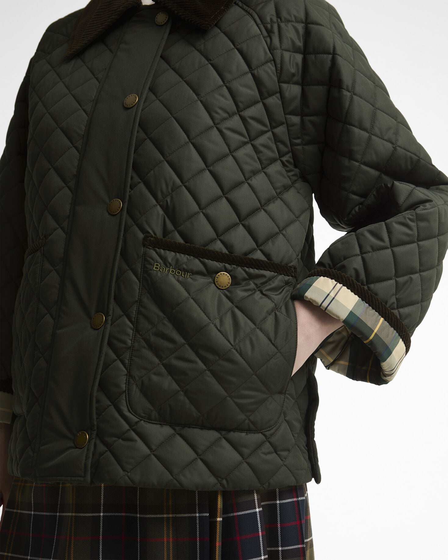 Ava Quilted Jacket Sage/Ancient