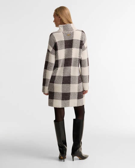 Mini-abito in maglia a quadri Amaya. Truffle Multi