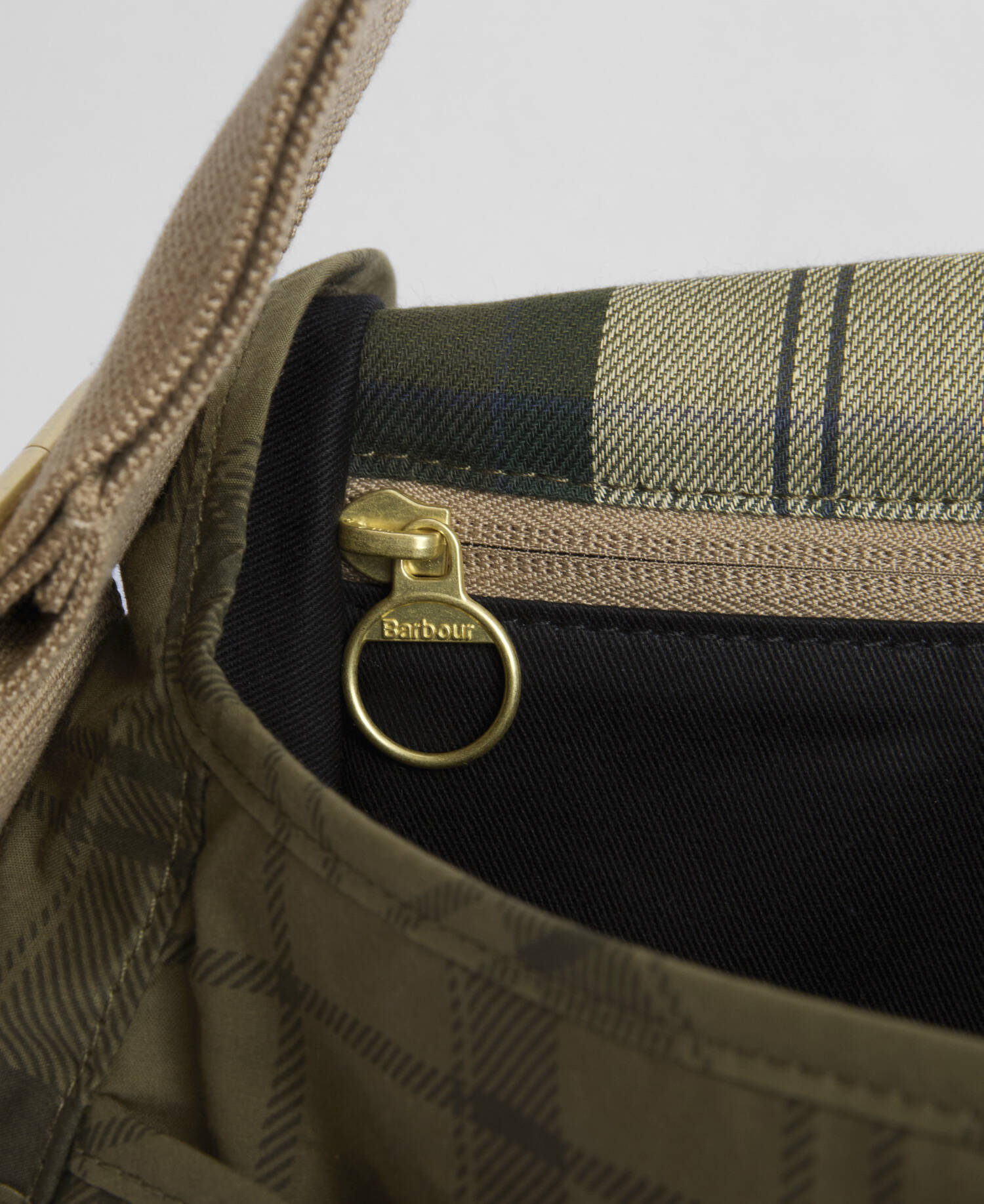 Transport Riever Crossbody Bag Dusky Green Tartan image number 5