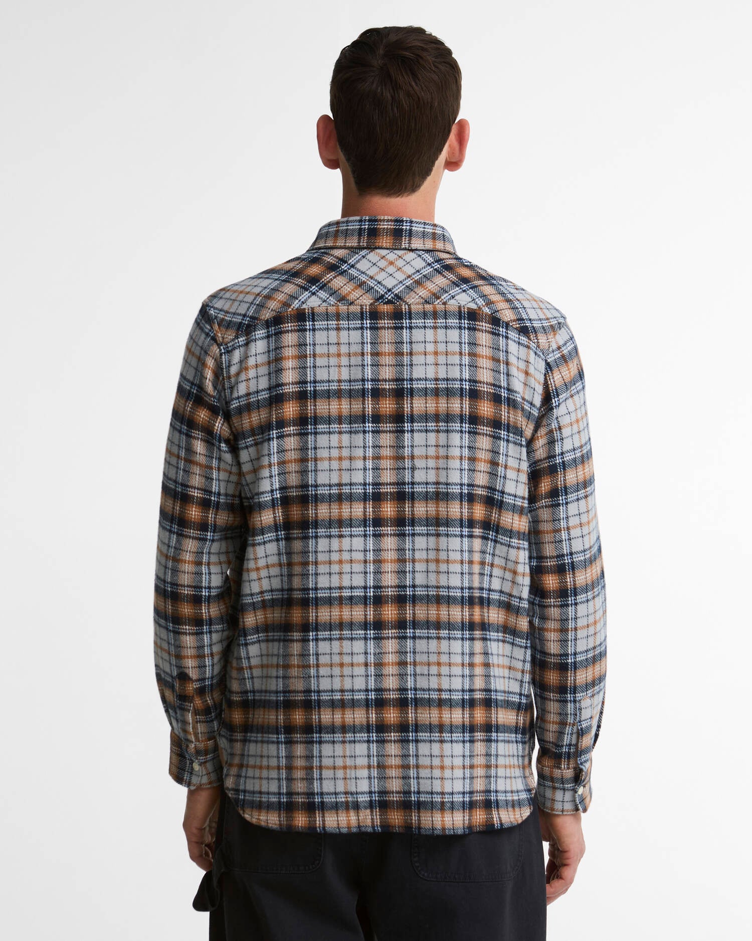 Barbour Hemd Afton Check Authentic Fit Grey Marl image number 2
