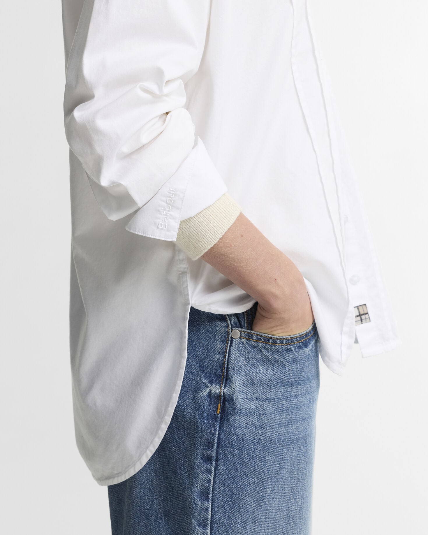 Barbour Bluse Adalyn Relaxed Fit White