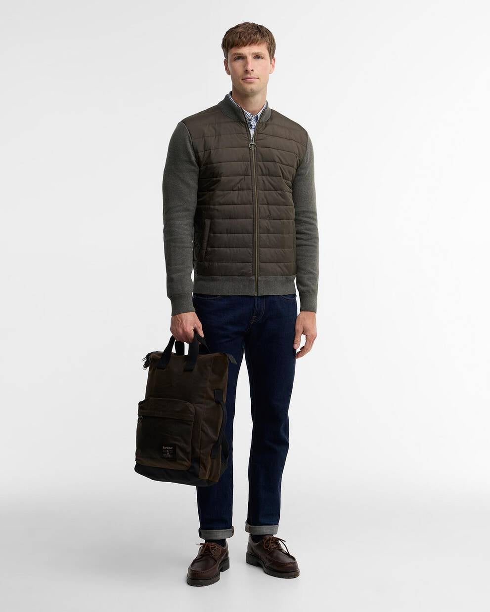barbour traveller waxed cotton backpack Men's Barbour Transport Foldover Bag, Dusky Green, One size Crafted from durable waxed cotton Barbour Field Wax Backpack -