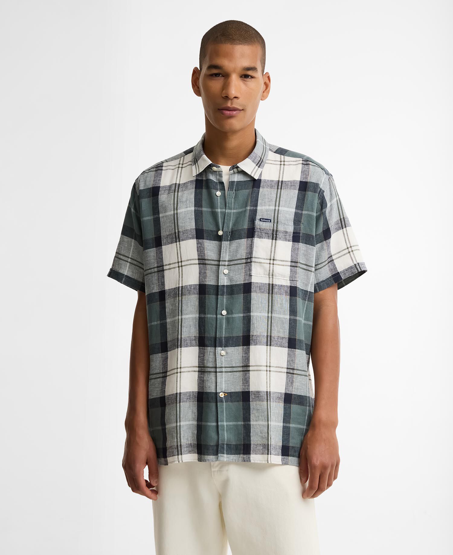 Croft Short-Sleeved Shirt Meadow Brook Tartan