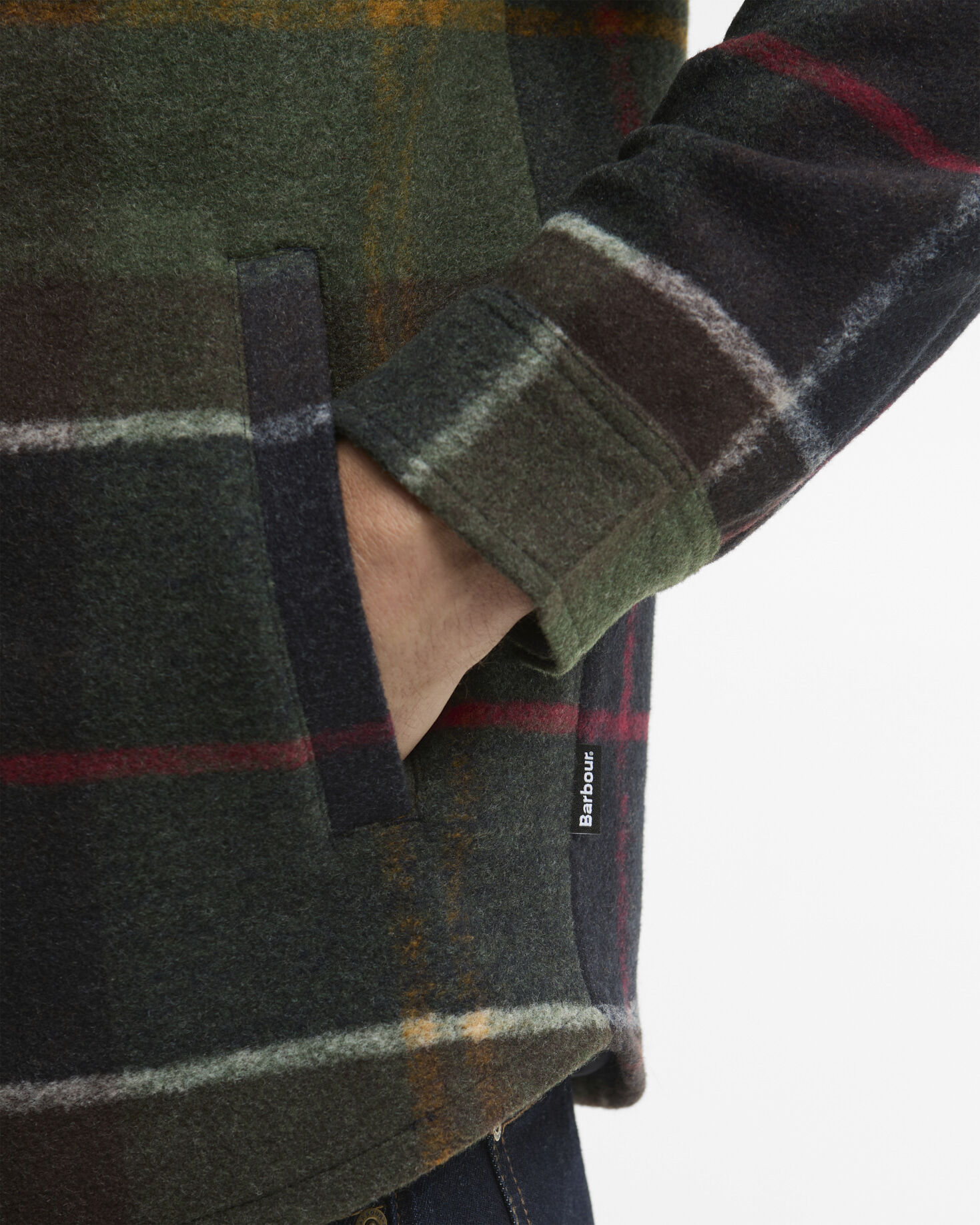 Woodlane Brushed Check Overshirt Classic Tartan