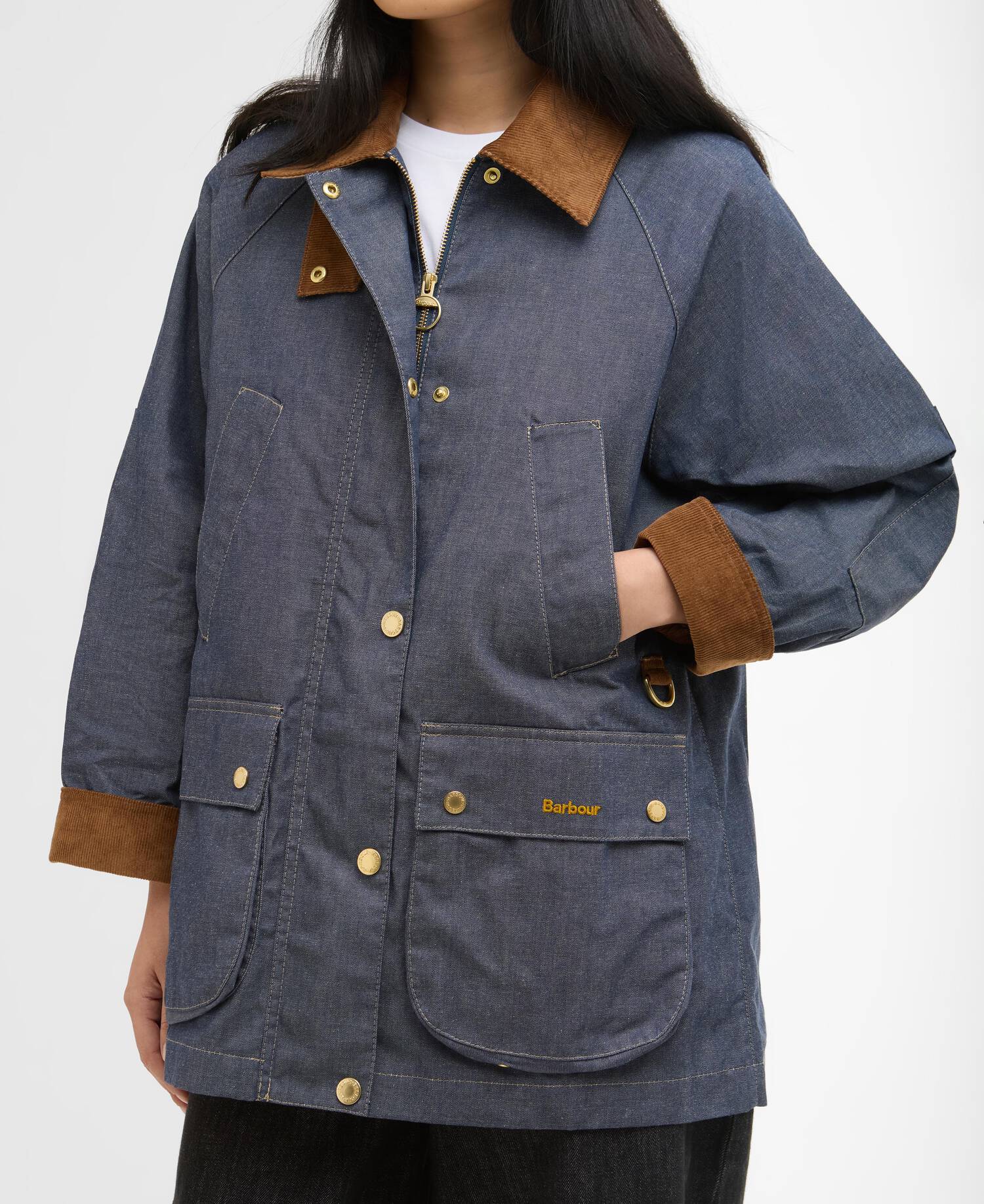 Asker Denim Casual Jacket Indigo / Dress image number 4