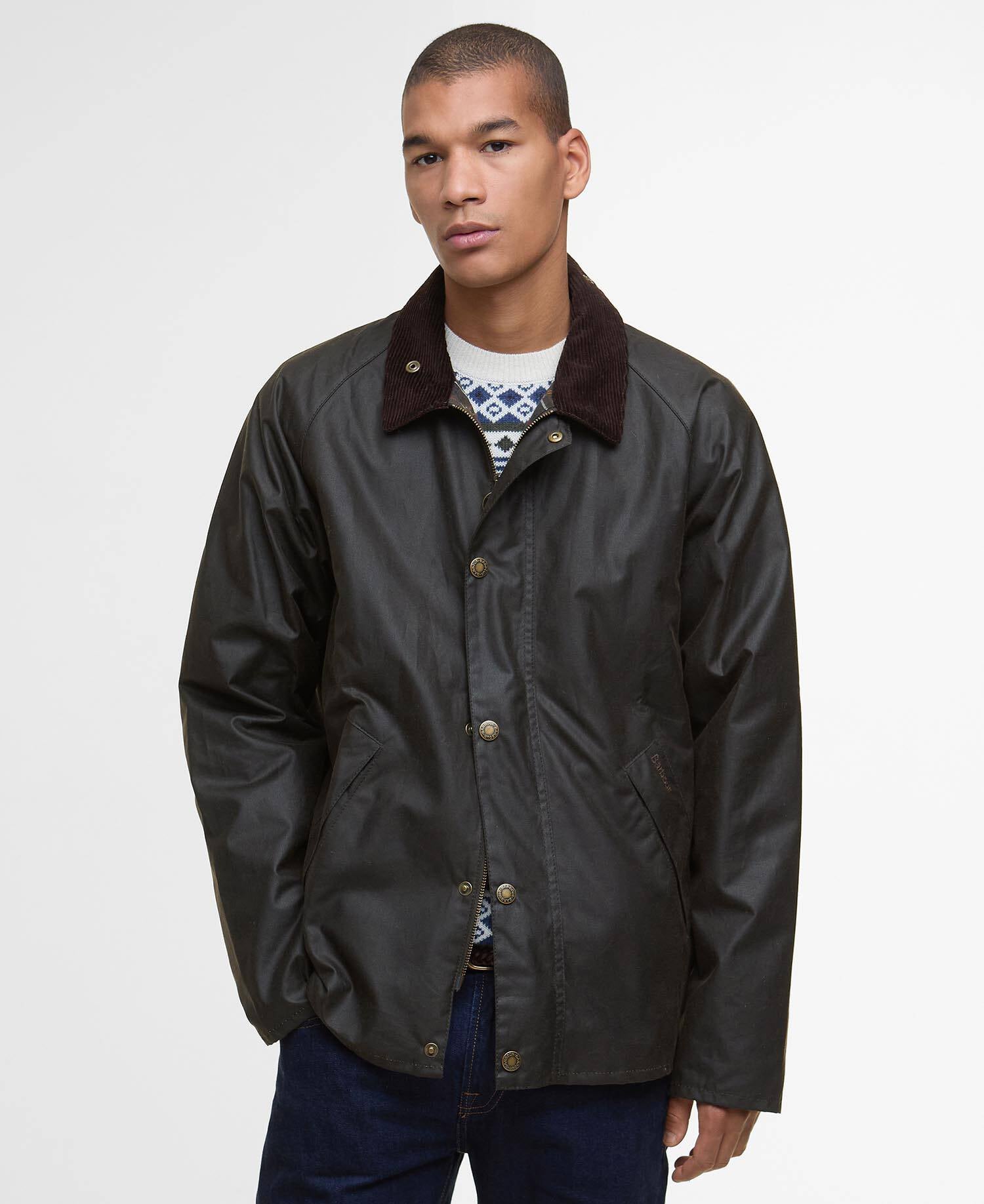 Wachsjacke Tracker Olive image number 0