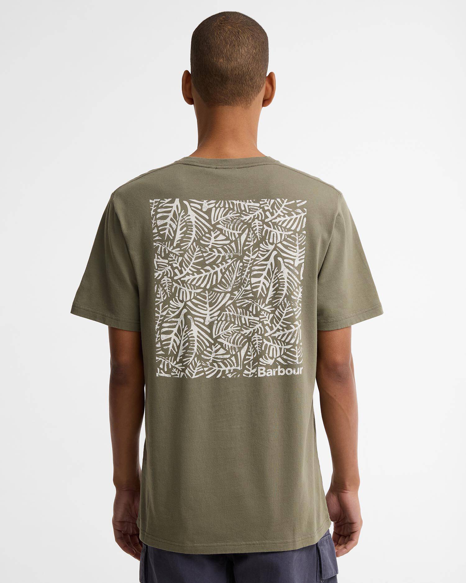 Dearham Graphic Tailored T-Shirt Dusty Olive image number 2