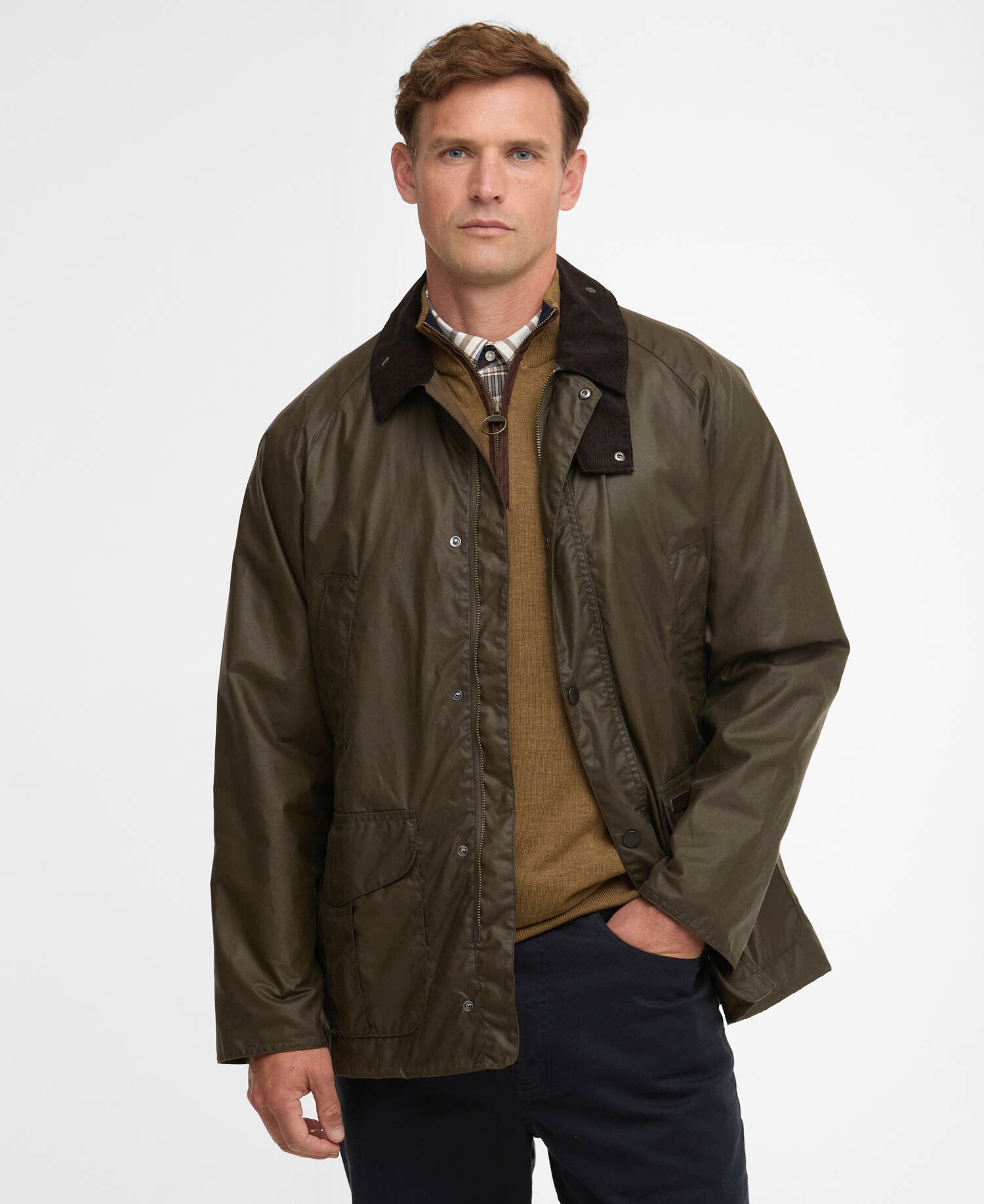 Lightweight Stratford Waxed Jacket Beech image number 0