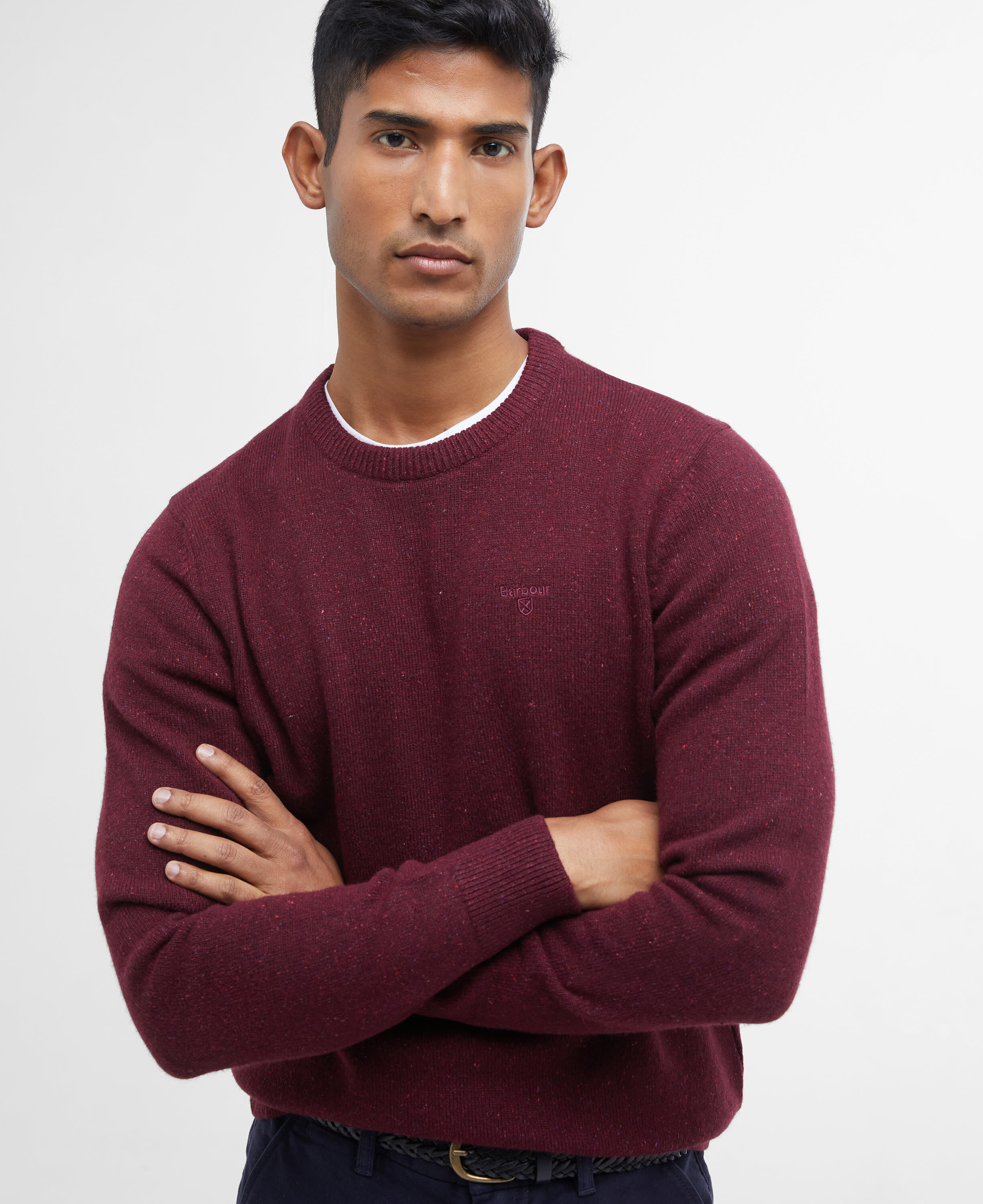 Essential Tisbury Crew-Neck Jumper Ruby