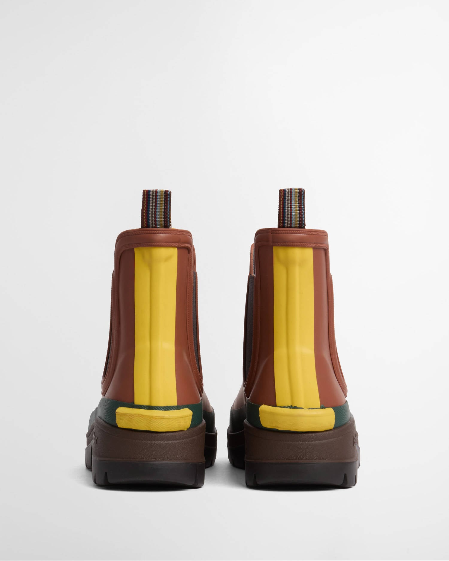 Paul Smith Loves Barbour Herren Gummistiefel Chelsea Russet image number 2