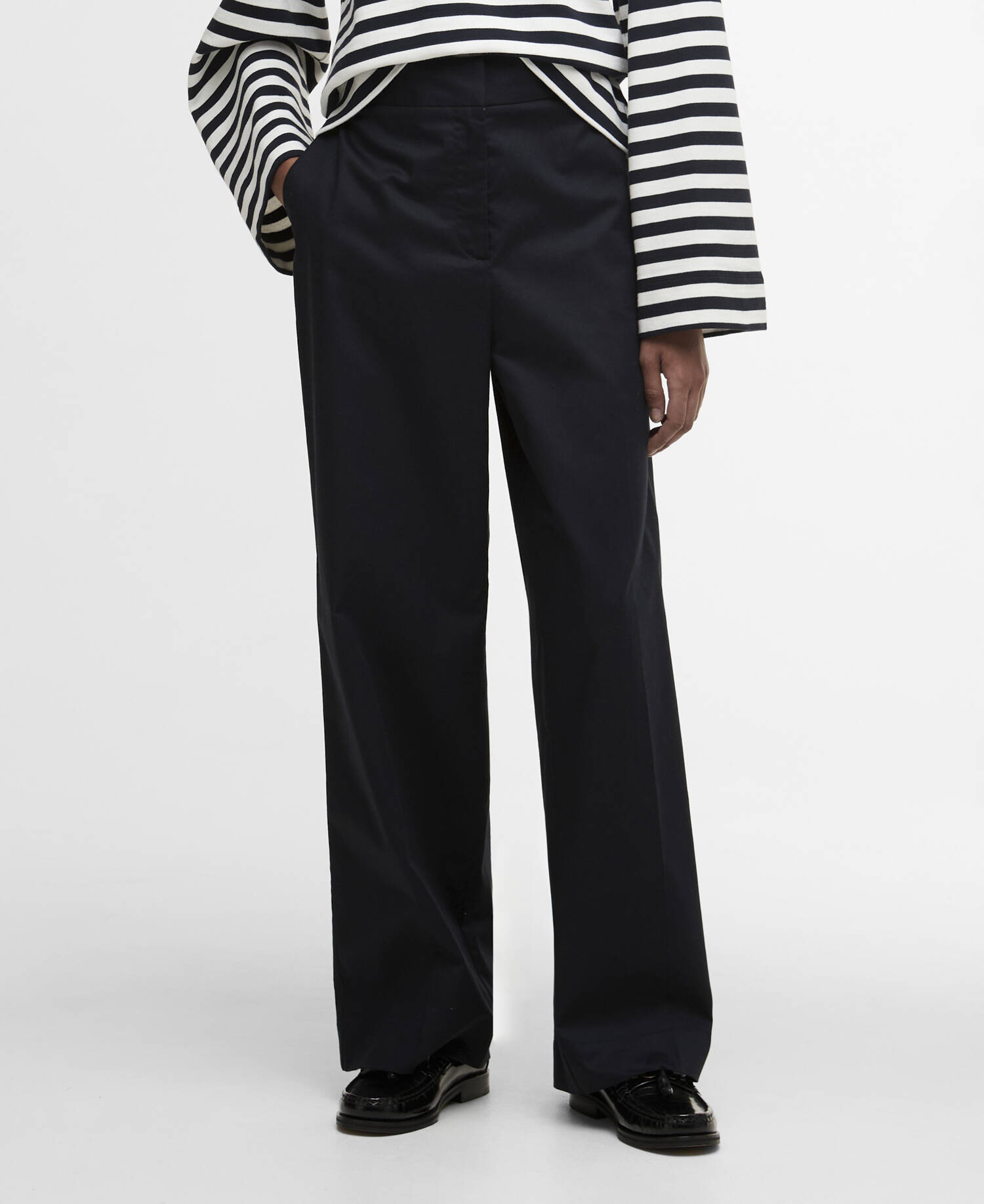 Hose Inez Wide-Leg Dark Navy image number 1