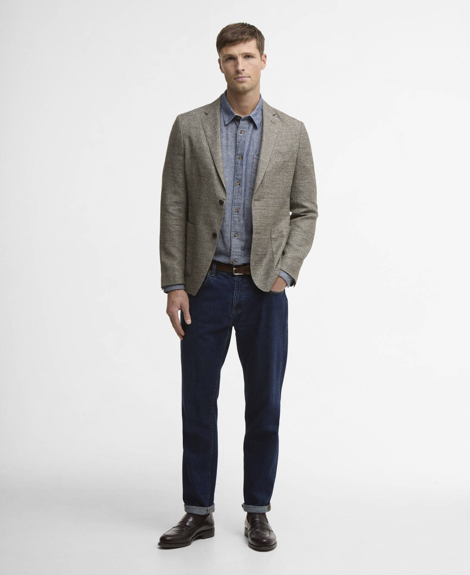 Blazer m&eacute;lange Auckland Olive image number 1