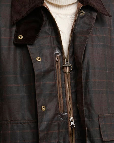 Barbour Wachsjacke Modern Checked Border Muted Tartan