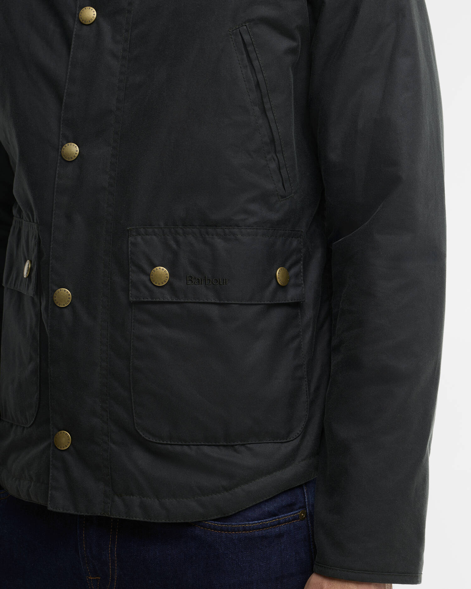 Reelin Waxed Jacket Sage image number 5
