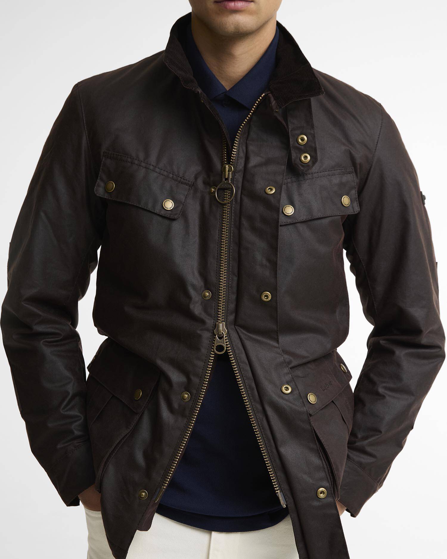 Wachsjacke Tourer Duke Black Oak image number 4