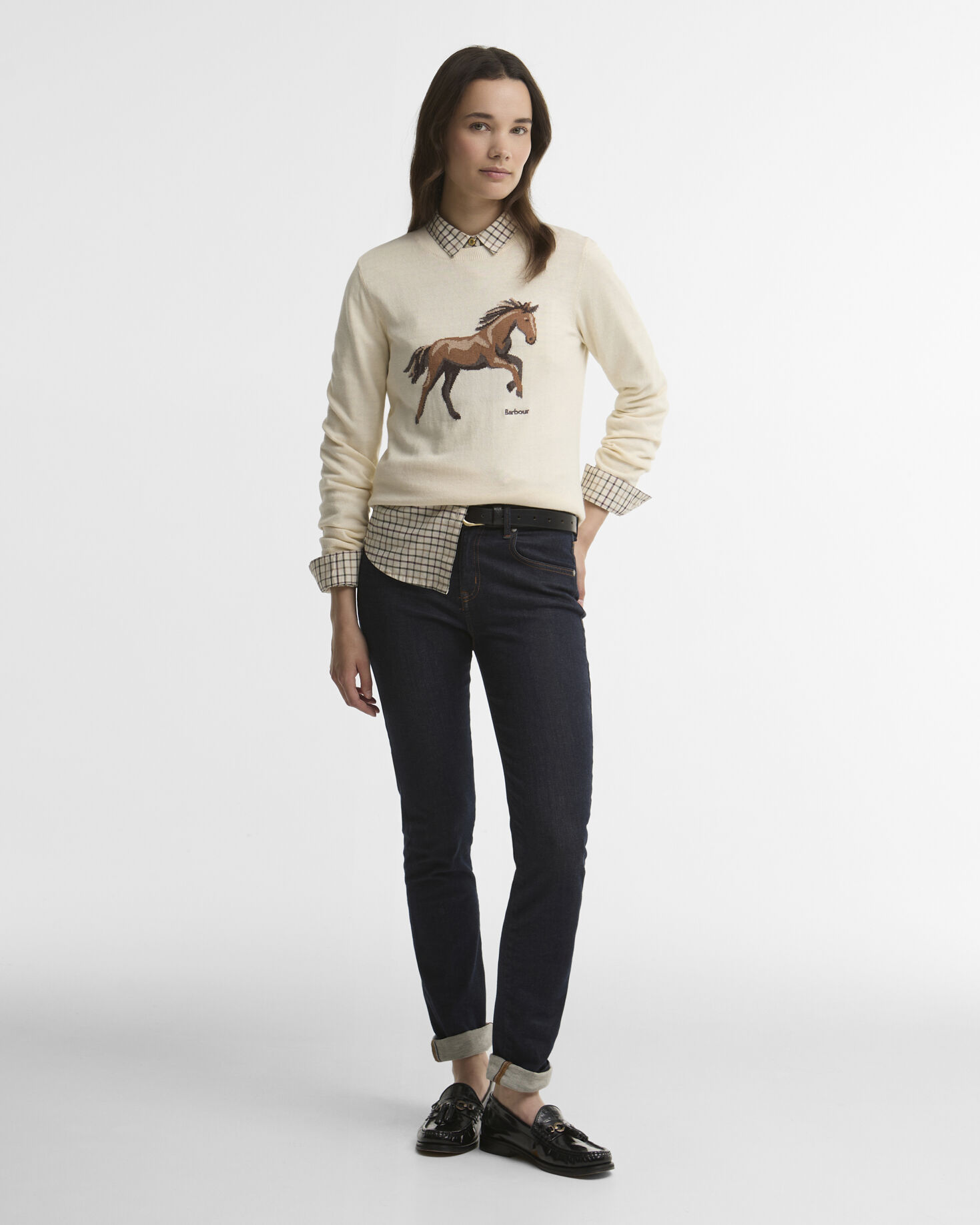 Pullover Homeswood Rundhalsausschnitt Ecru