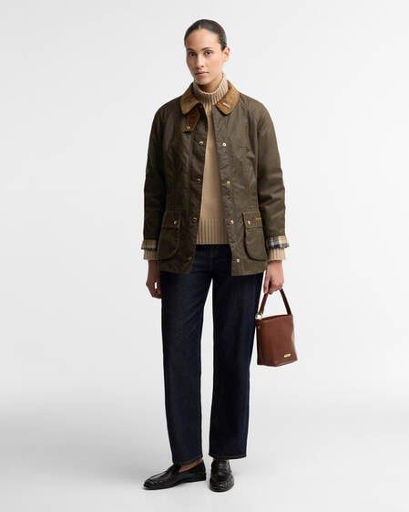 Icons Beadnell Waxed Jacket Beech/Birchwood