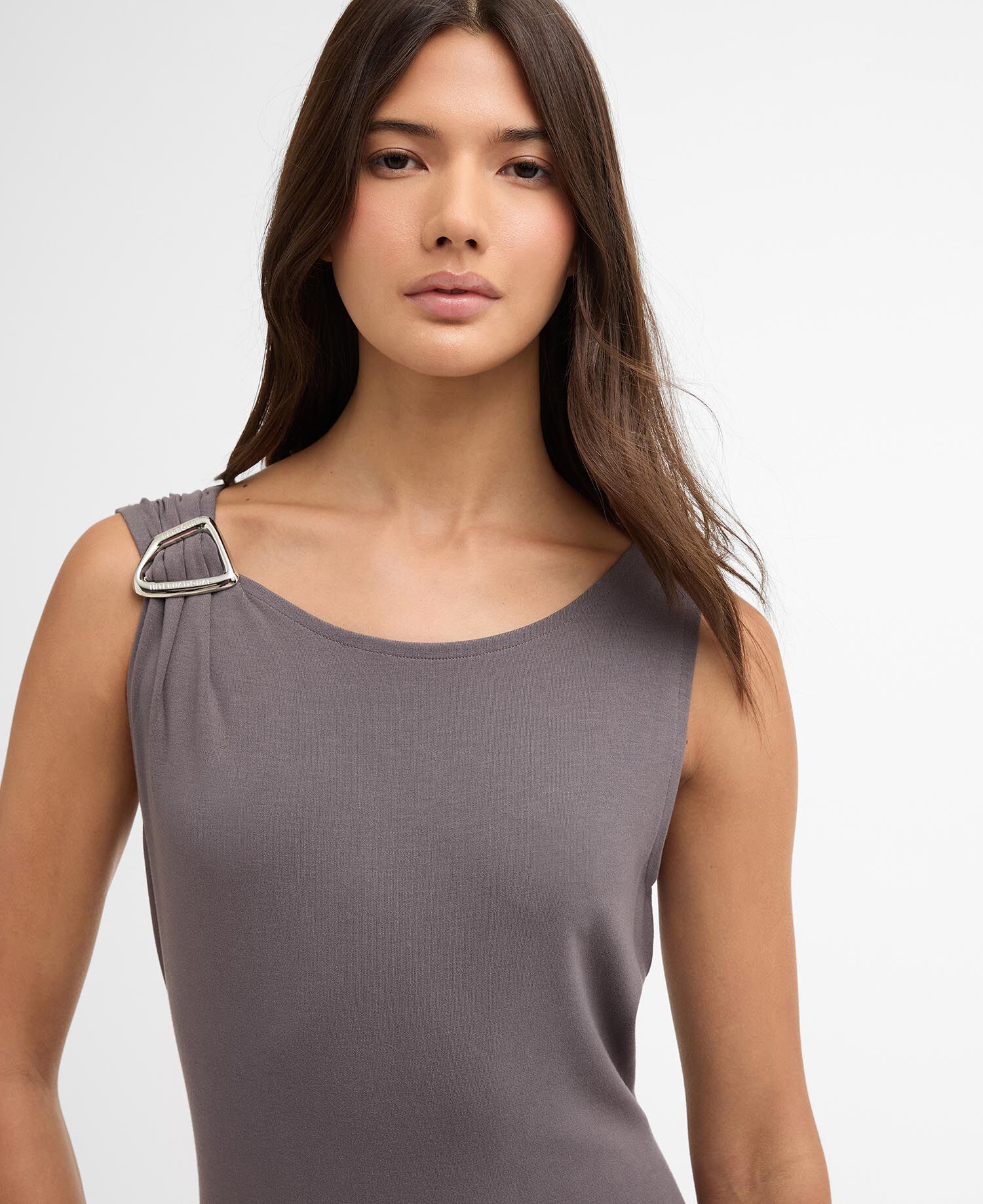 Gigi Midi Dress Lavender Grey