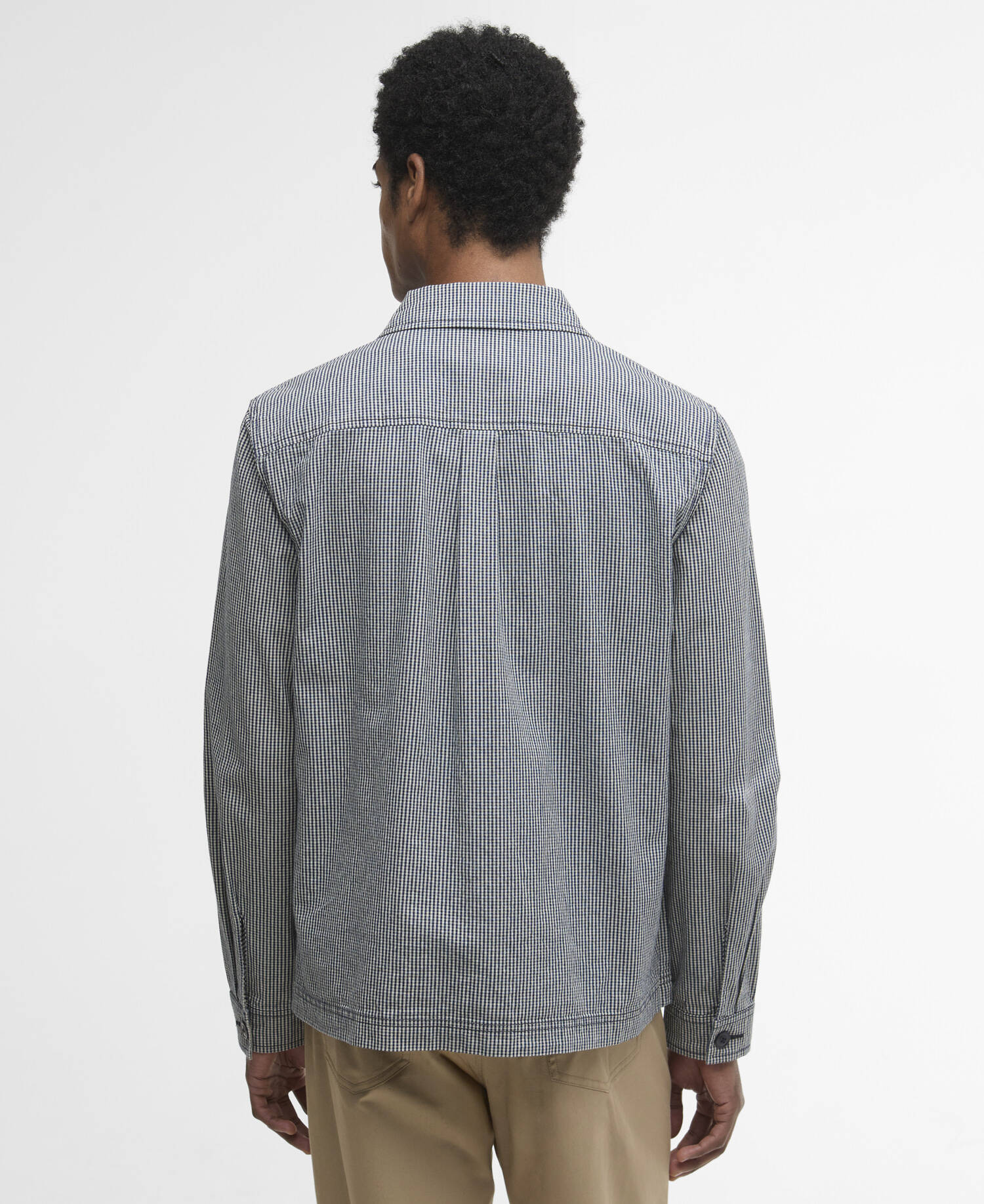 Willowburn Gingham Overshirt Navy image number 2